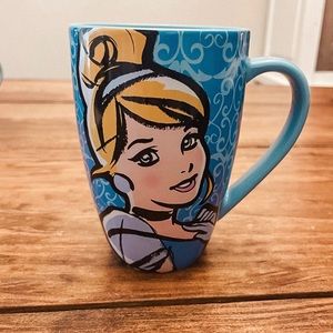 Disney Parks Mug Princess Cinderella It's Hard to Wake Up Blue Mug